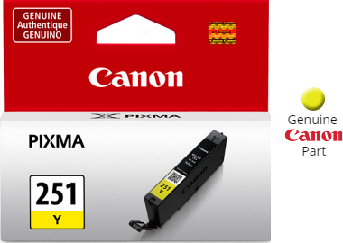 Canon CLI 251 Yellow Ink Tank MX922 Original Cartridge CrownCrystal