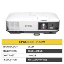 Epson EB-2165W 5500 Lumens Projector